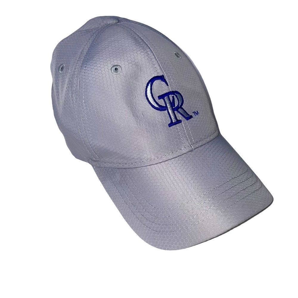 Colorado Rockies Coors Light ball/cap hat silver adjustable breathable